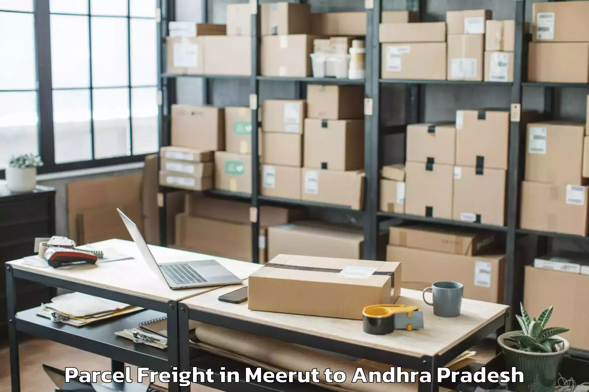 Get Meerut to Samalkot Parcel Freight